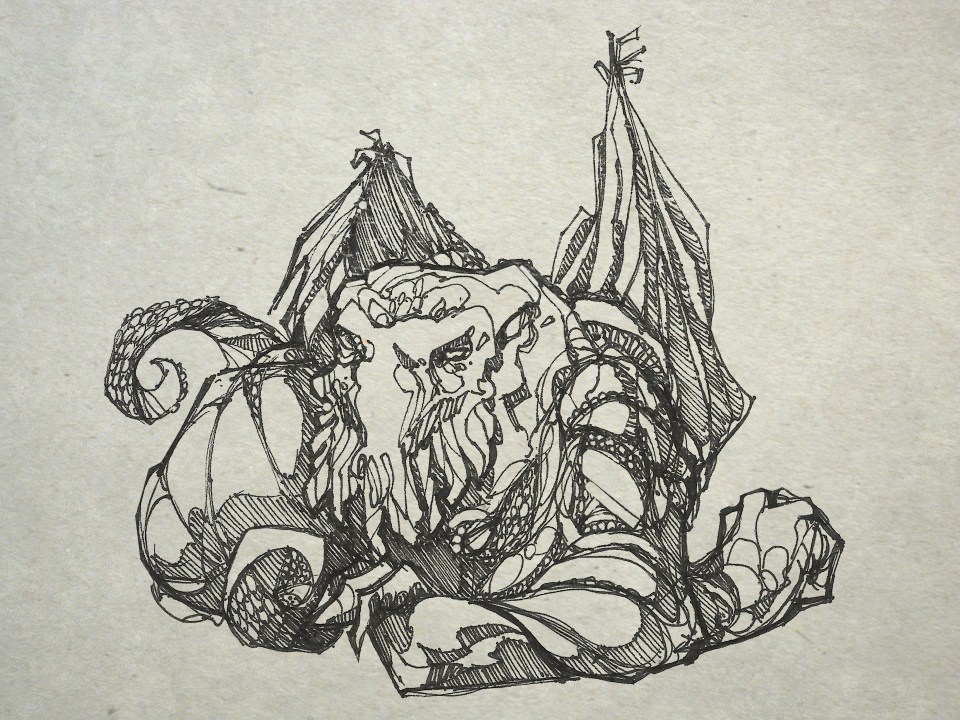Cthulhu-Lounging-Dragon-like