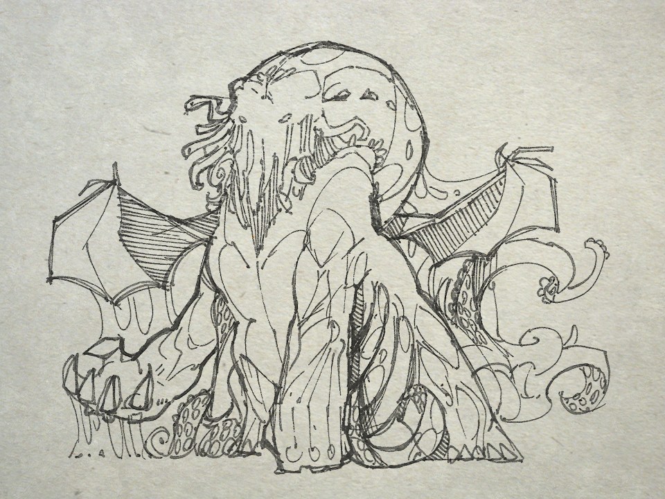 Loathsomeness waits and dreams in the deep