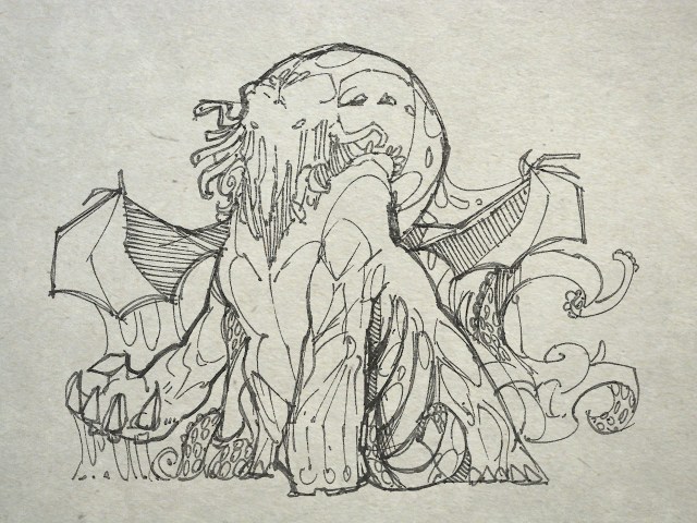 Loathsomeness waits and dreams in the deep