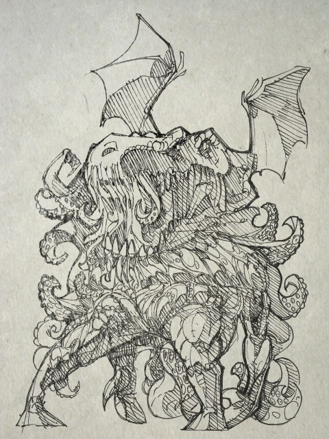 Cthulhu is often referred to in science fiction and fantasy circles as a tongue-in-cheek shorthand for extreme horror or evil.