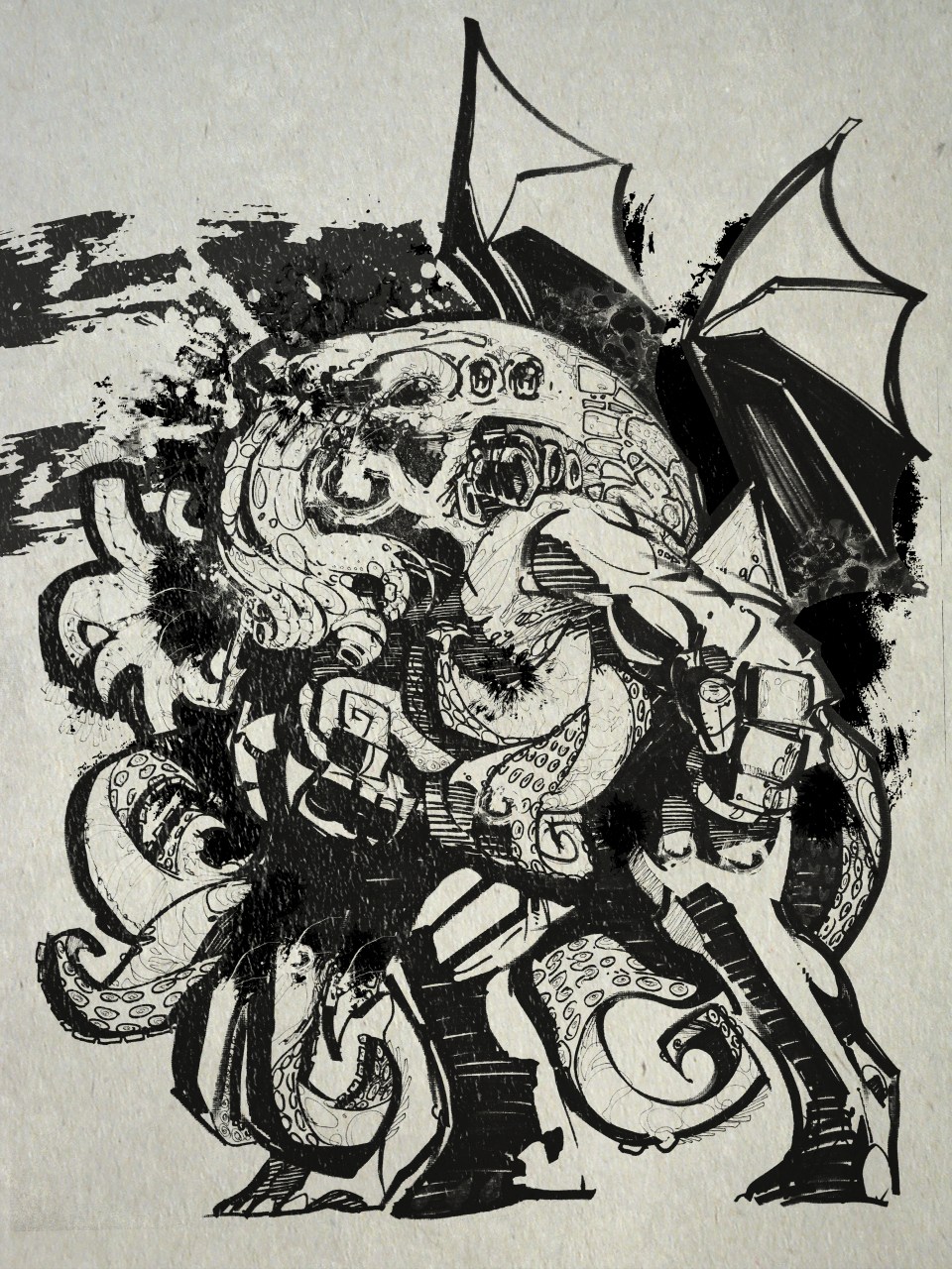 the earthquake and storm had come