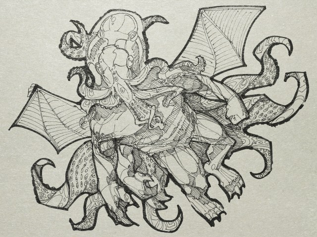 Cthulhu is described as being able to change the shape of its body at will, extending and retracting limbs and tentacles as it sees fit.