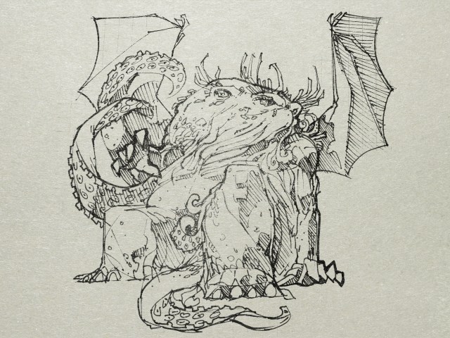 The awful squid-head with writhing feelers came nearly up to the bowsprit of the sturdy yacht, but johansen drove on relentlessly. There was a bursting as of an exploding bladder, a slushy nastiness as of a cloven sunfish, a stench as of a thousand opened graves, and a sound that the chronicler could not put on paper.