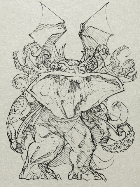 a monster, of a form which only a diseased fancy could conceive