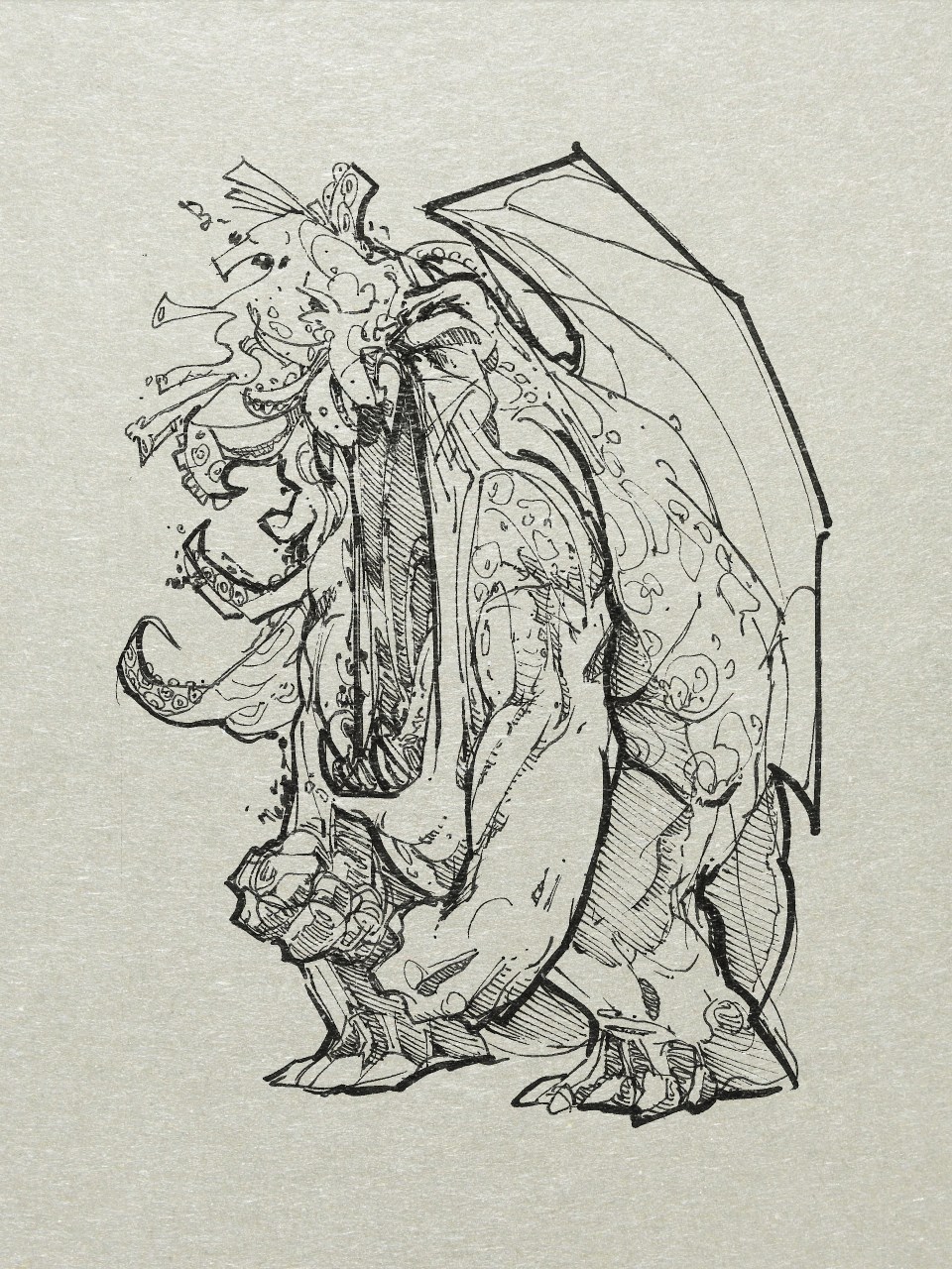 The Cthulhu mythos is centered on the Great Old Ones, a fearsome assortment of ancient, powerful deities that once ruled the Earth. Cthulhu | 135 of 365