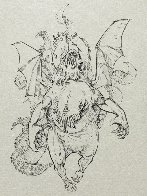 Three men were swept up by the flabby claws before anybody turned. God rest them, if there be any rest in the universe.