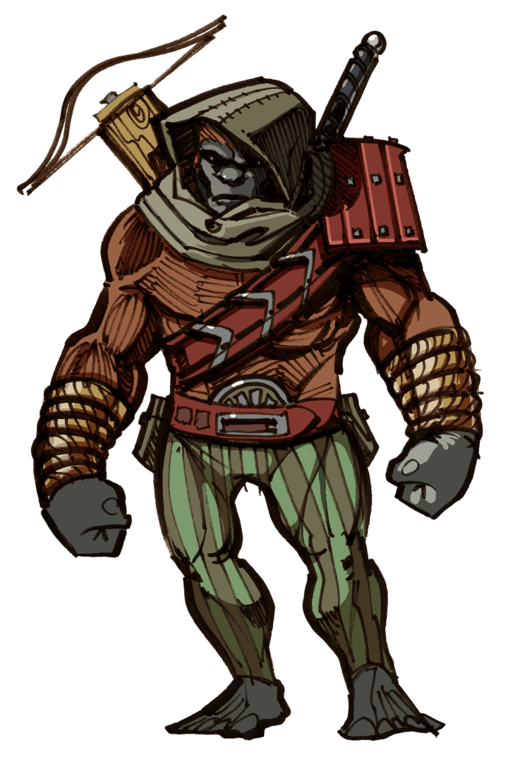 Character Race: Bigfoot. Character Name: Momo